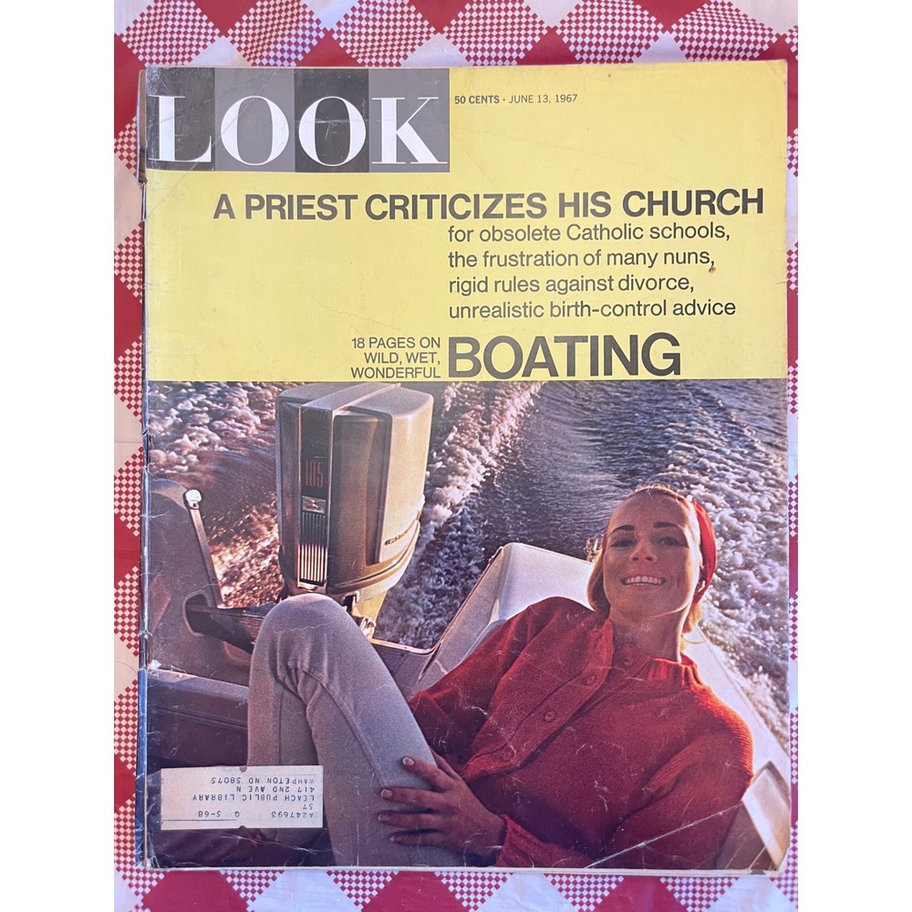 Look Magazine June 13 1967 Vintage Publication Boating Disneyland Ads Fair Wear